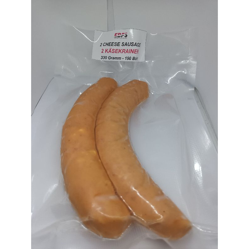 TGM 2 Cheese Sausages *Cooked food and instant food sausage* 2 Käsekrainer 330 gram / ไส้กรอกชีีส