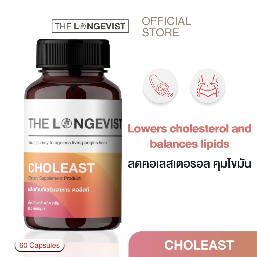 Choleast อาหารเสริมควบคุมไขมัน