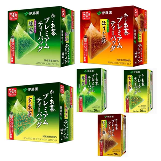 ITOEN ปิรามิด Genmaicha Premium Green tea ชาเขียวญี่ปุ่น ของแท้ ซองปิรามิด ชงน้ำร้อนพร้อมดื่ม