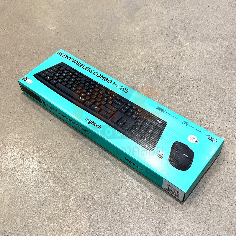 Logitech คีย์บอร์ด+เม้าส์ ไร้สาย รุ่น MK295