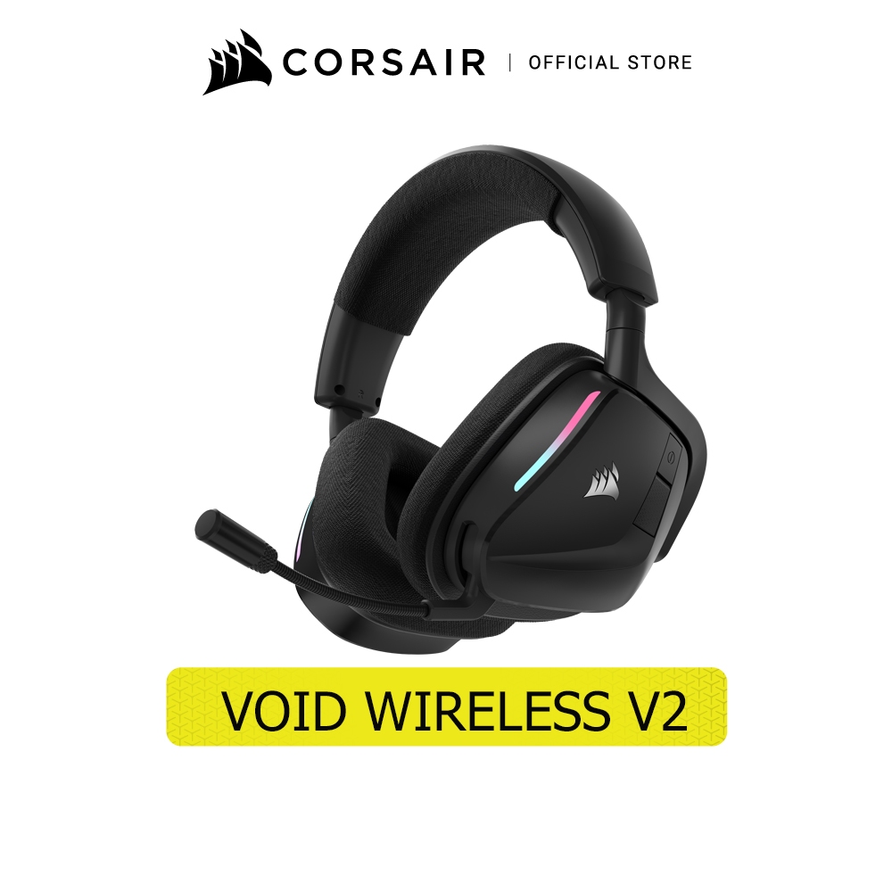 CORSAIR GAMING HEADSET VOID WIRELESS V2 BLACK - หูฟังเกมมิ่งไร้สาย สีดำ