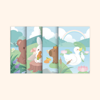 [โกญจนาท] สมุดนักเรียนปกอ่อนลายน่ารัก 20 แผ่น