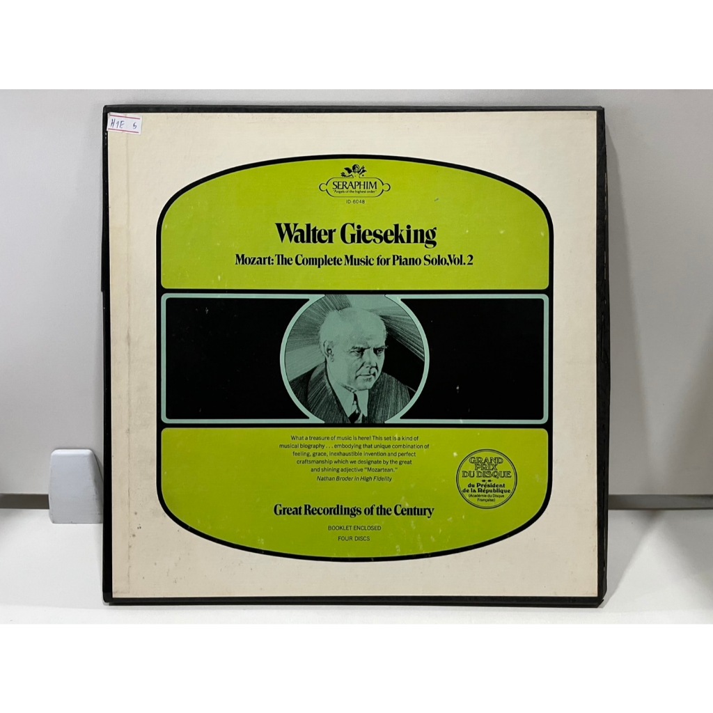 4LP Vinyl Records แผ่นเสียงไวนิล WALTER GIESEKING MOZART THE COMPLETE MUSIC FOR PIANO SOLO VOL.2   (