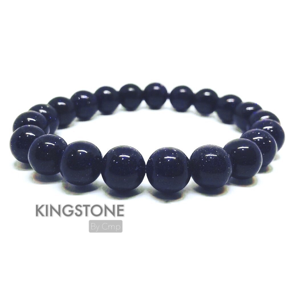 กำไลหินแท้ ทรายเงิน 6 8 10 12 14 มม SILVER STONE
