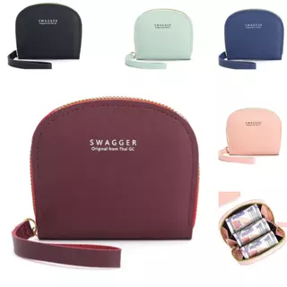 กระเป๋าสตางค์ใบสั้น ใส่เหรียญใส่บัตร ใส่หูฟังได้ มีสายคล้องมือ (GC-097)
