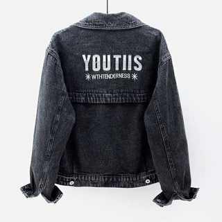 เสื้อแจ็ตเก็จยีนส์ผู้หญิง สไตล์เกาหลี พร้อมส่ง