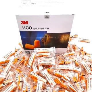 พร้อมส่ง ที่อุดหู Ear Plug โฟมอุดหู 3M รุ่น 1100 สีส้ม 1 คู่ กันเสียงรบกวน เสียงกรน เสียงก่อสร้าง นิ่มสบาย
