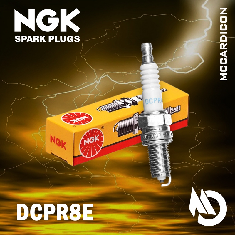หัวเทียน (Spark Plug) NGK DCPR8E สำหรับ BMW F700, F800, Ducati Hypermotard, Monster, Scrambler