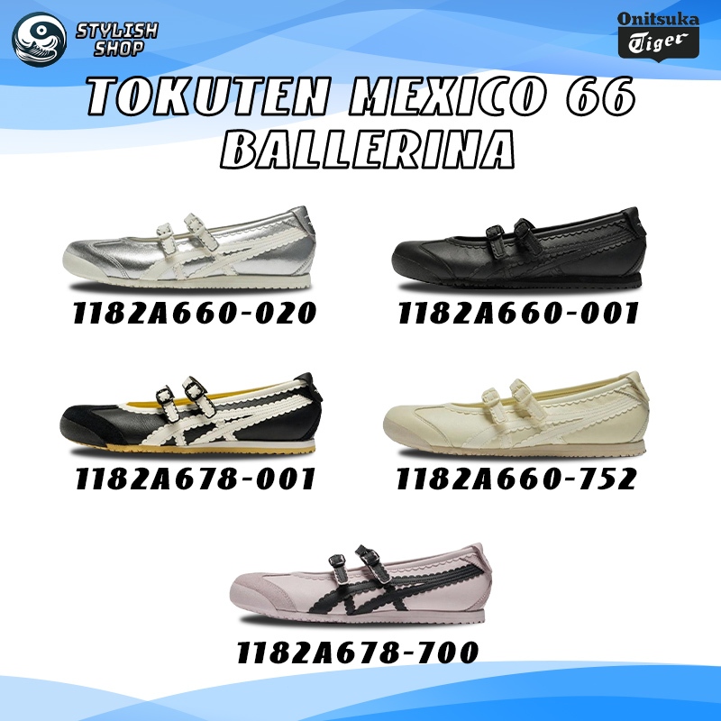 ของแท้ Onitsuka Tiger MEXICO 66 TGRS 1182A660-020/ 1183C379-002 รองเท้าลำลองสำหรับชายหญิง