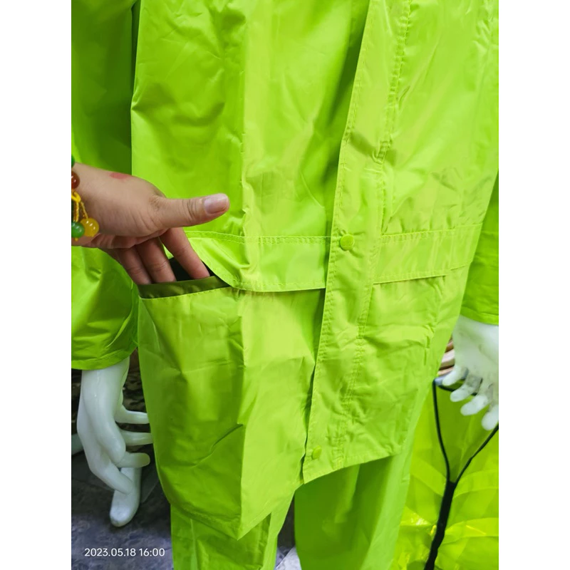 ชุดกันฝนเสื้อและกางเกง มีฮูด เนื้อผ้า PVC thumbnail 10