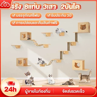 รังแมวติดผนัง กล่องแมวติดผนัง คอนโดแมวติดผนัง กล่องแมวติดผนัง DIY ขายแยกชิ้น