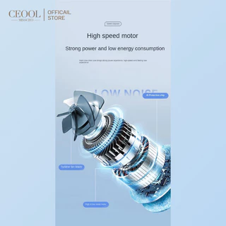 CEOOL พัดลมมือถือ ปรับระดับได้ 100 ระดับ พัดลมพกพา ชาร์จใหม่ได้