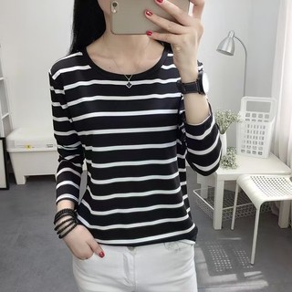 พร้อมส่งค่ะ เสื้อยืดแขนยาว เสื้อยืดผู้หญิงสไตล์เกาหลี