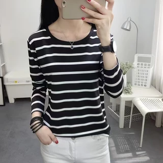 พร้อมส่งค่ะ เสื้อยืดแขนยาว เสื้อยืดผู้หญิงสไตล์เกาหลี