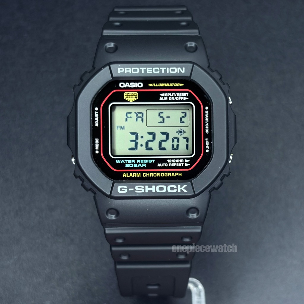 Casio G-Shock นาฬิกาข้อมือผู้ชาย สายเรซิน รุ่น DW-5600RL-1