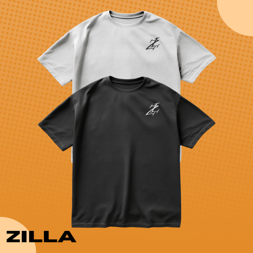 🔥 (พร้อมส่ง) เสื้อยืด ZILLA รุ่น C2. Zilla Logo | ผ้า Cotton 100% ทรง STREET OVERSIZE เท่จัด ใส่แล้ว