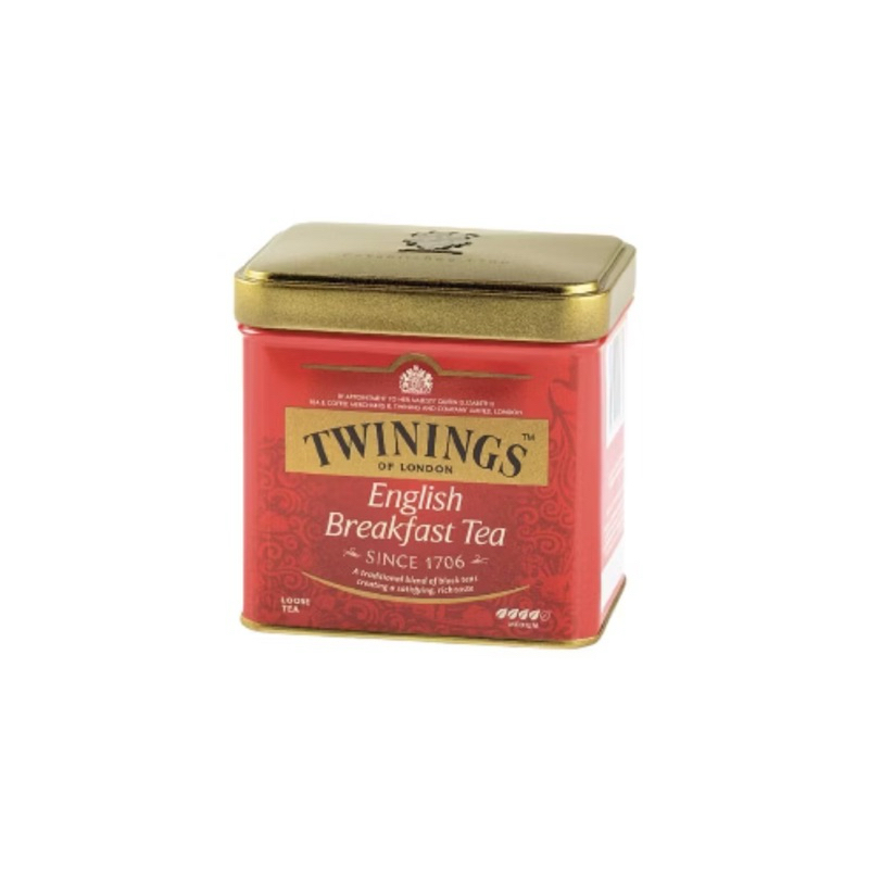 ขอวใหม่หมดอายุปี 2026/08 Twinings English Breakfast Loost Tea 100 g ชาสีอำพันสว่าง รสเข้ม ที่ผสานกันอย่างลงตัว