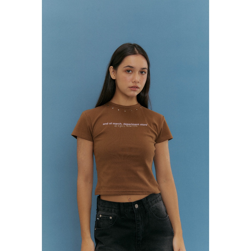 ENDOFMARCH | DEPARTMENT BABY TEE เสื้อ ติดหมุด – TOFFEE