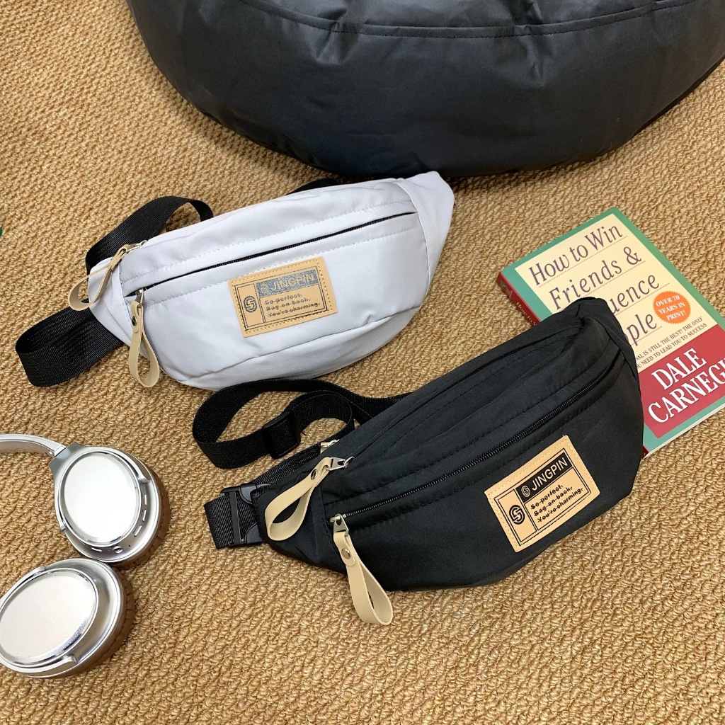 กระเป๋าคาดอกแฟชั่น กระเป๋าใส่ของ สายปรับได้ ทนทาน วินเทจสไตล์ -- JNP