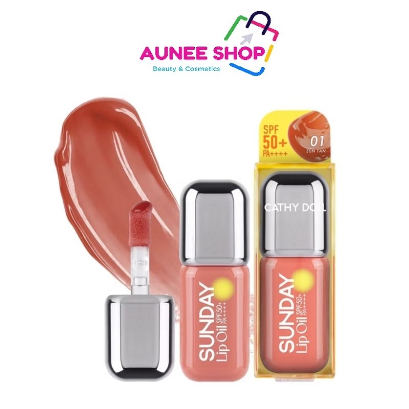 ส่งฟรี/มีไลฟ์  (1ชิ้น) Cathy Doll ซันเดย์ลิปออยล์ เอสพีเอฟ50+ พีเอ++++ 3.5g (M)