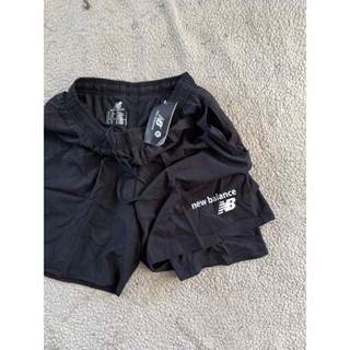 กางเกงกีฬาแบบมีซับในขาสั้น NB ใส่ออกกำลังกายเพิ่มตวามกระชับค…