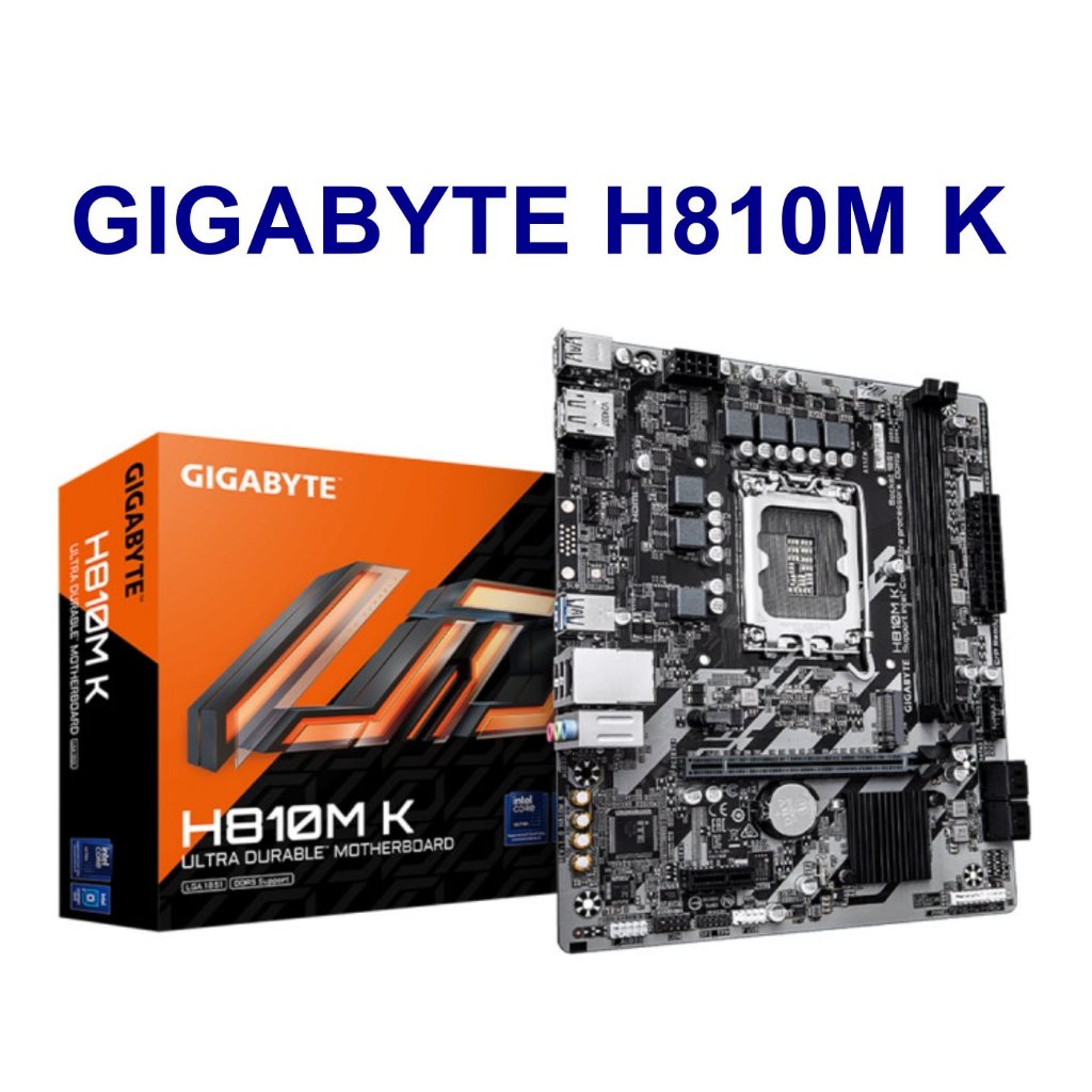 MAINBOARD (เมนบอร์ด)(1851) GIGABYTE H810M K (REV 1.0) สินค้ามือ 1