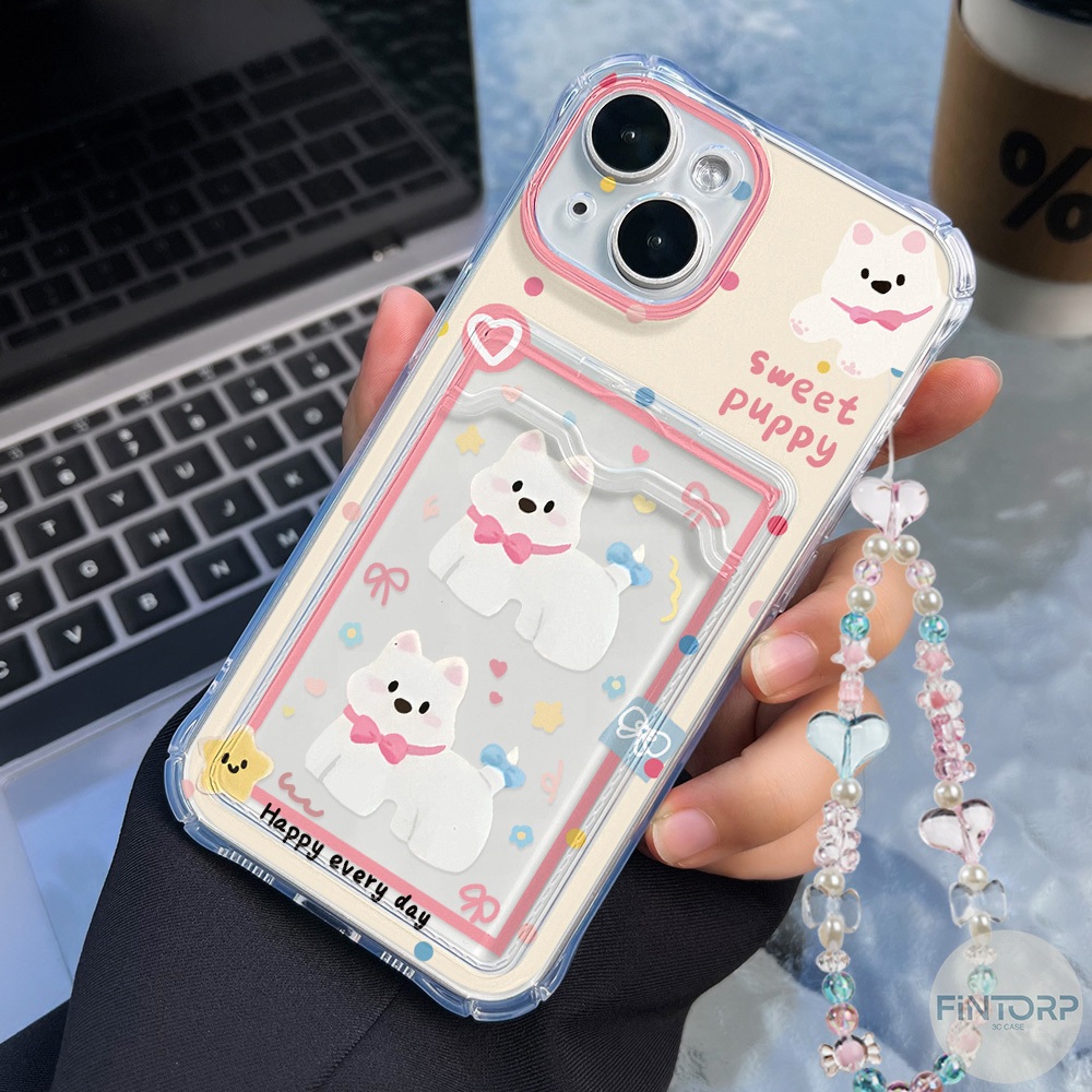 เคสFor iPhone 11 12 13 14 15 17 16 Pro Max 7 8 Plus XR X XS MAX SE 2020 TPU ช่องเสียบการ์ดกันกระแทกซิลิโคนอ่อนนุ่ม