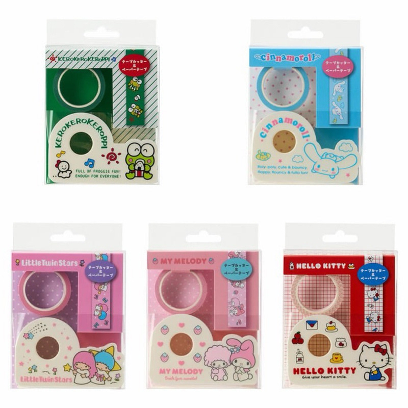 Set แท่นเทป+เทป ลาย Sanrio Characters