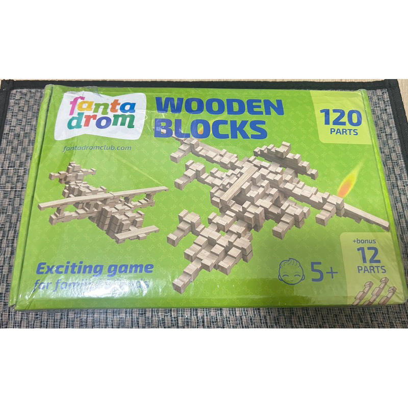 wooden blocks 120 parts (5+years)