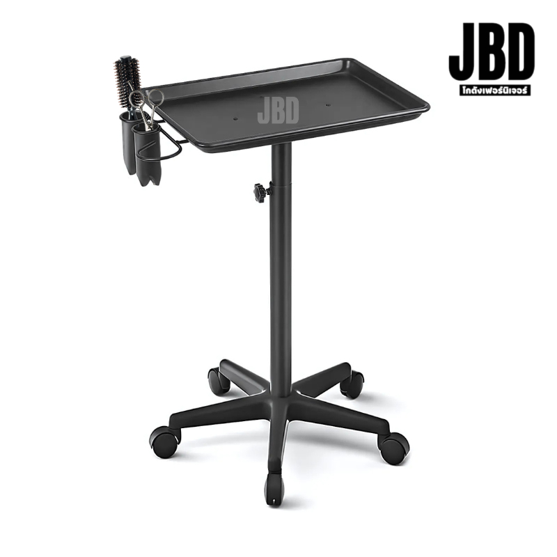 JBD INTER ถาดวางอุปกรณ์ตัดผม มีล้อเลื่อน แข็งแรง ทนทาน รหัส: T0189 (พร้อมส่งในไทย)
