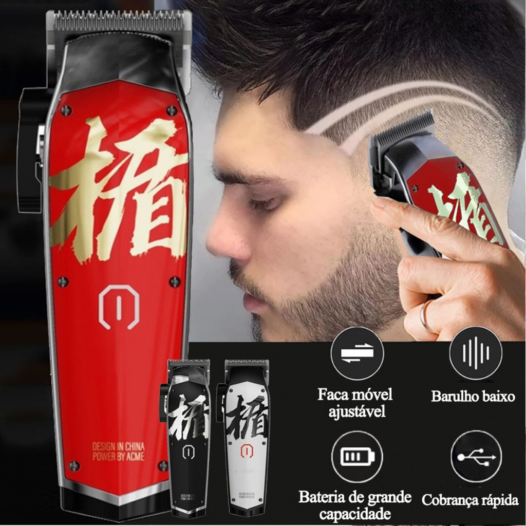 ปัตตาเลี่ยน ไร้สาย Madeshow M10 ที่เล็มผม สไตล์พิเศษ USBชาร์จ เครื่องตัดผม บัตตาเลี่ยน แบตตาเลี่ยน อ