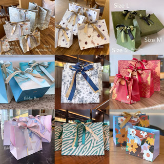 ॱଳ͘ ลิงก์ที่1 รวม SIZE S M L /ซื้อขั้นต่ำ3ใบ ॱଳ͘ พิกัดถุงกระดาษสวยๆใกล้ฉัน ก็คละลาย/คละไซส์ฉ่ำๆไปเลยซิค่ะ พร้อมริบบิ้น