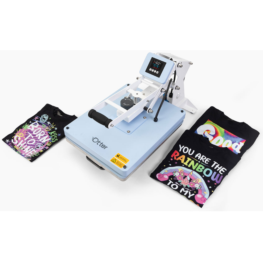 เครื่องสกรีนแผ่นเรียบ Otter Pro 40x50 cm สกรีีนเสื้อ DFT เฟล็กซ์ และของชำร่วย