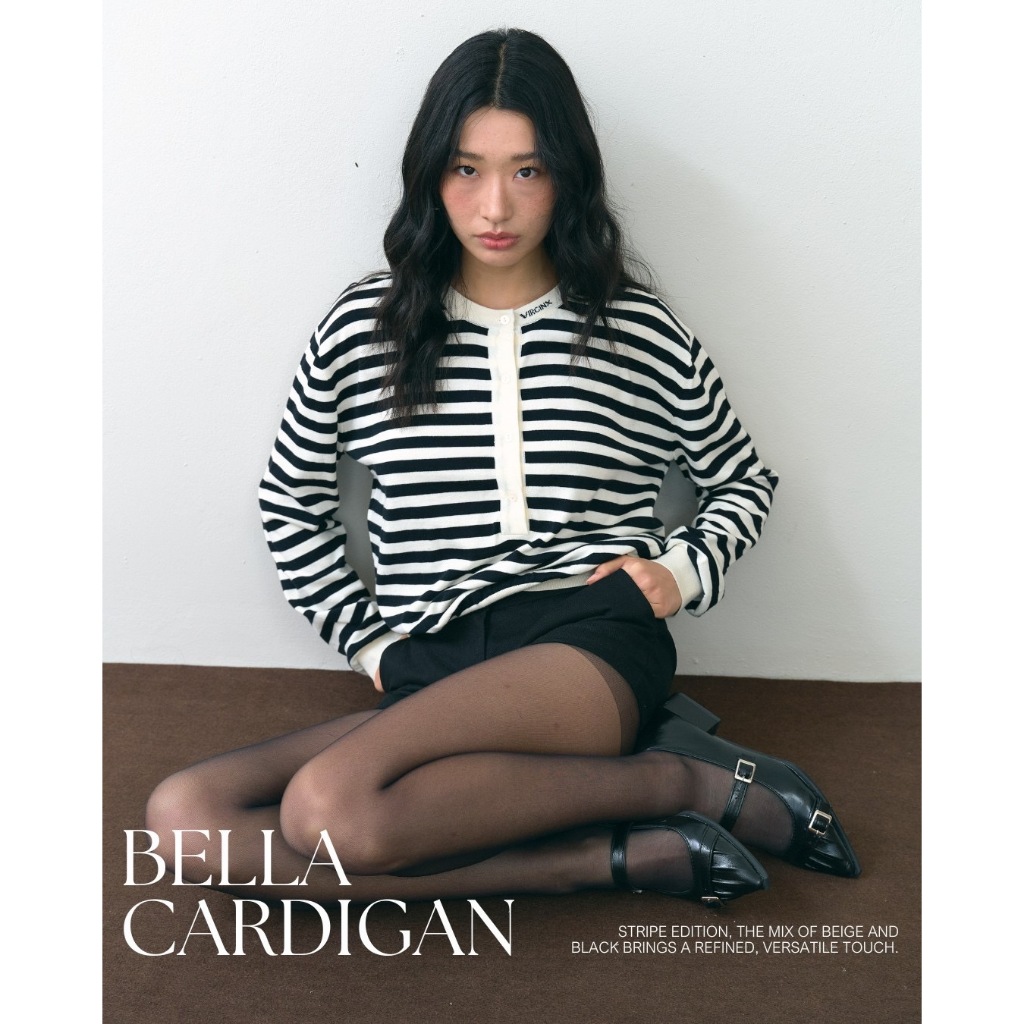 Bella Cardigan (5 Colors : Butter Milk, Hot Chocolate, Midnight Coffee, Earl Grey, Red Velvet)