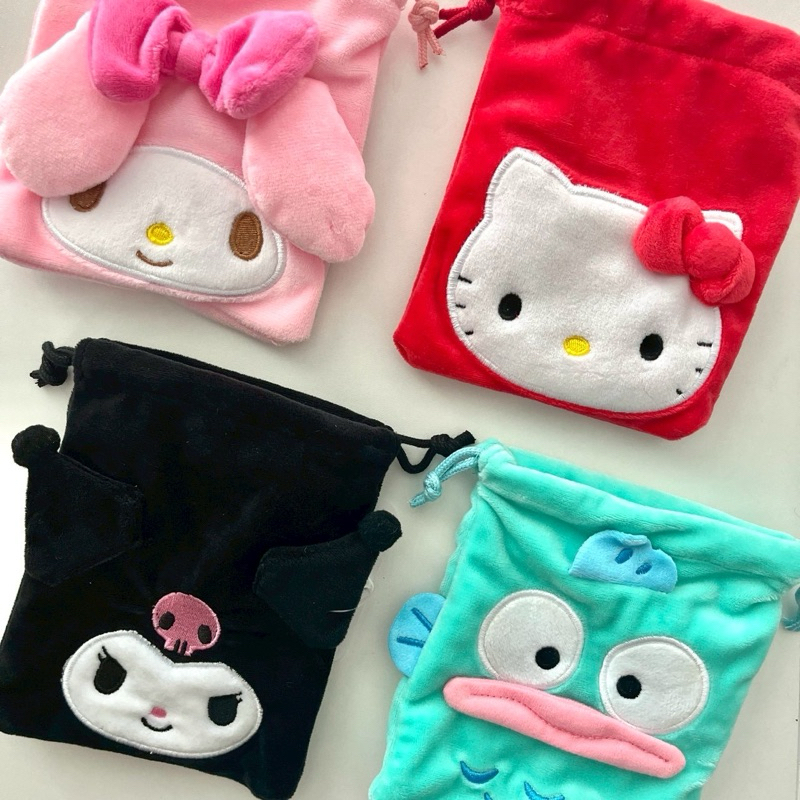 ⸝⸝✿ พร้อมส่งกระเป๋าหูรูด sanrio ลิขสิทธิ์แท้