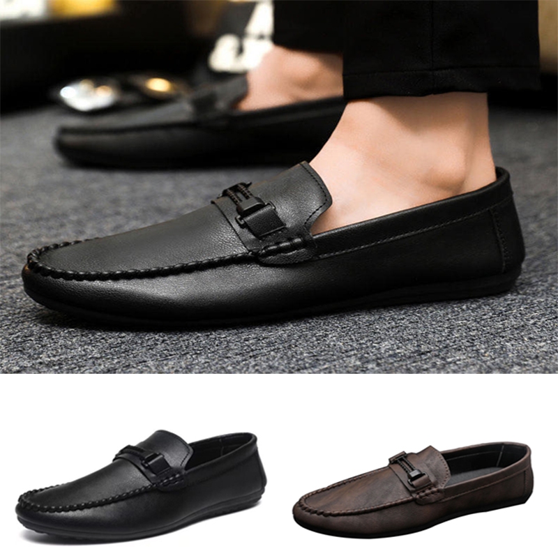 ✨จัดส่งที่รวดเร็ว✨รองเท้าหนังผู้ชาย Loafers  สวมหัวบีนนี่แบบสวม  สำหรับผู้ชาย 39-45#dd73
