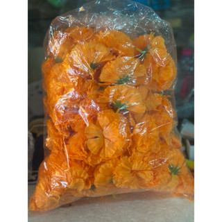 ดอกดาวเรือง ดอกใหญ่ จัมโบ้ ดอกไม้ผ้า ขนาด 9.5ซม. จำนวน 25/50…