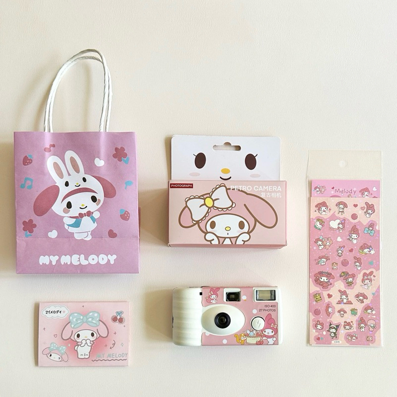 (พร้อมส่งในไทย) กล้องฟิล์มใช้แล้วทิ้ง sanrio ซานริโอ้ 📸