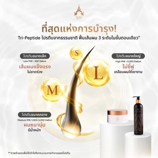 Hommkesa SET แชมพูปิดผมขาว+แชมพูบำรุง แถมฟรีผ้าขนหนู (1,590บาท)