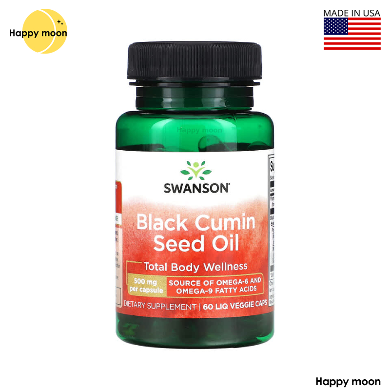 Swanson, Black Cumin Seed Oil, 500 mg, 60 Liq Veggie Caps