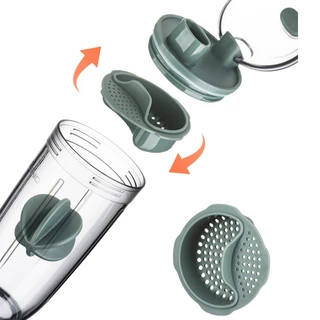400 mlแก้วเชคโปรตีน ขนาด Shaker Cup เวย์โปรตีน ไร้สาร BPA ถ้วยน้ำออกกำลังกาย