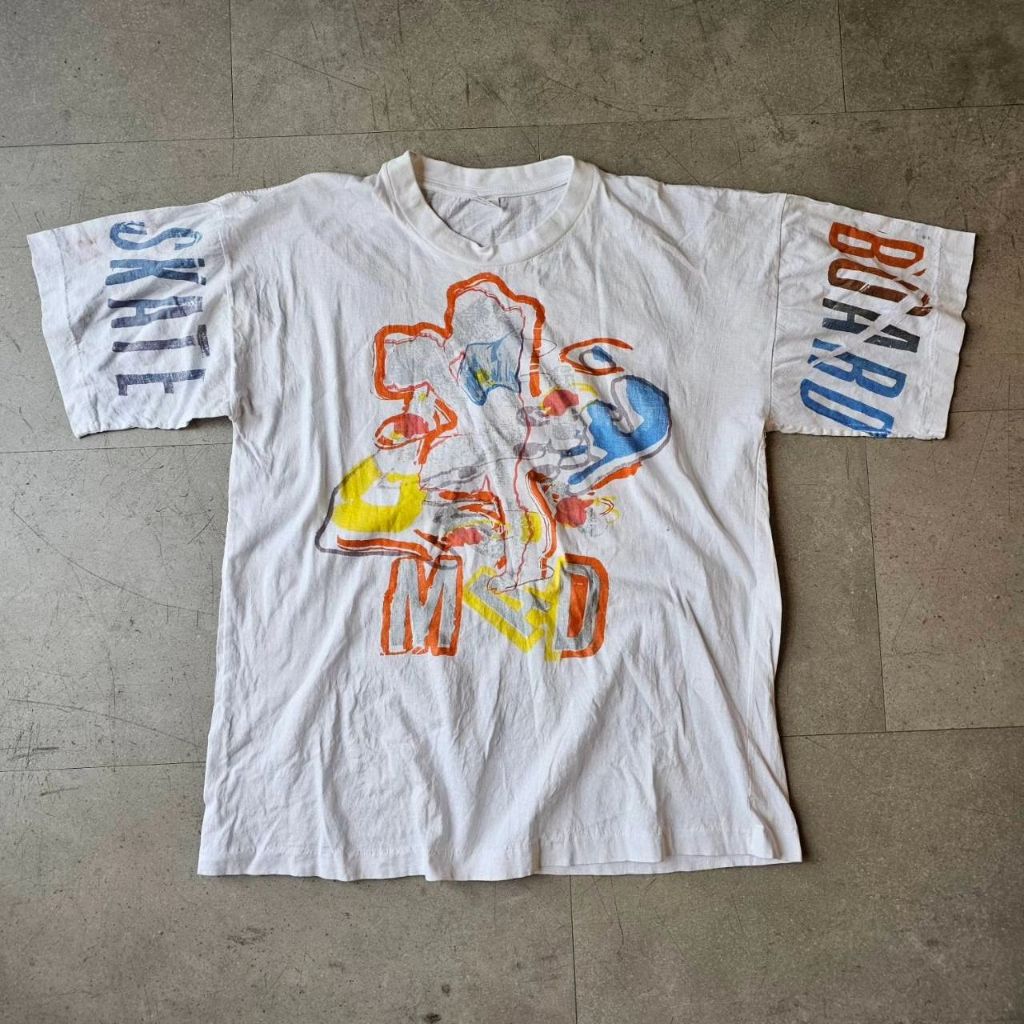 Three Fish skate board T Shirt มือสอง