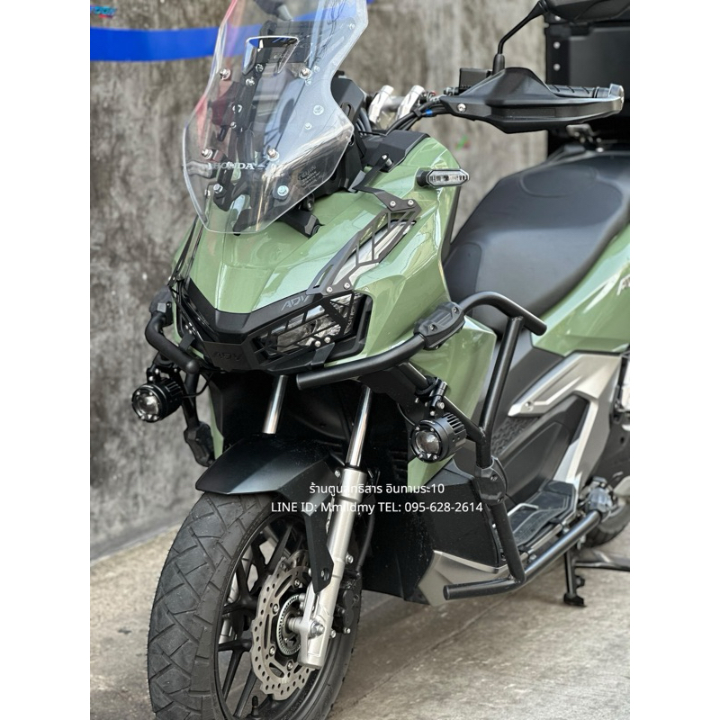 แคชบาร์ADV160 โครงเหล็กกันล้มชุดสี ฟรีชุดบู้ชน้อต #มีพร้อมส่ง