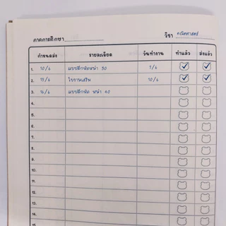 สมุดจดการบ้าน Homework ขนาด A5 ปกน้ำตาล จำนวน 48 หน้า มีหน้าจดงานกลุ่ม