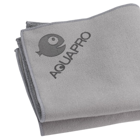 AquaPro ผ้านาโนไฟเบอร์+หนังกลับ 30x30 cm ทำความสะอาดตู้ปลา ไม้น้ำ