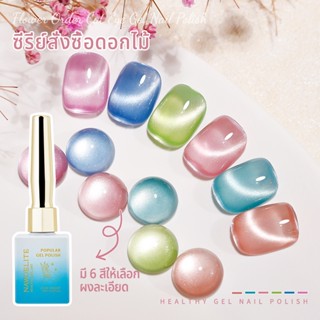 Nawoelite สีลูกแก้ว สีทาเล็บเจล สีเจลแคทอาย 6 สีลูกแก้วเจลแค…