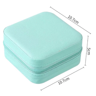 SALE กระเป๋าเก็บเครื่องประดับหนังต่างหูสร้อยคอแหวนเครื่องประดับ Organizer กล่องใส่เครื่องประดับแบบพกพา