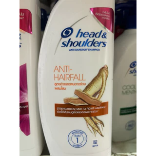 head & shoulders 370มล.แชมพู ขจัดรังแค เฮดแอนด์โชว์เดอร์ มีหลายสูตร ผมขาดหลุดร่วง ผมนุ่มลื่น ชาร์โคล ขวดปั้ม 370มล.