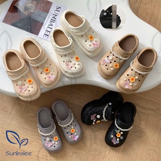 ✨ รองเท้าเสริมส้น 8 cm. รองเท้าหัวโต SUNBALEE แถมฟรีตัวติด พ…