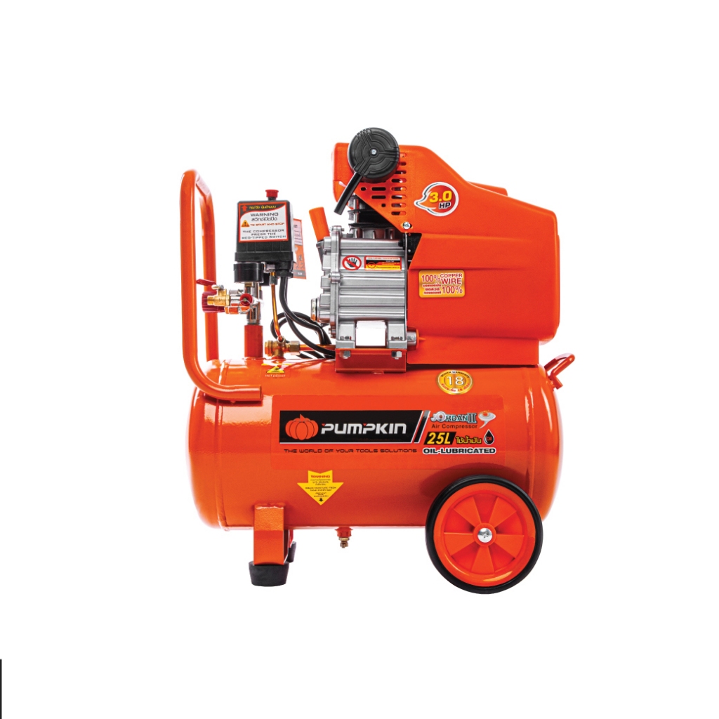 PUMPKIN   ปั้มลมโรตารี่ JORDAN II 3.0HP 25L รุ่น PTT-J3HP25(31545) ปั้มลม พัมคิน เครื่องมือช่าง